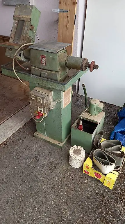 Nassbandschleifer + Poliermaschine (Schwabbel)