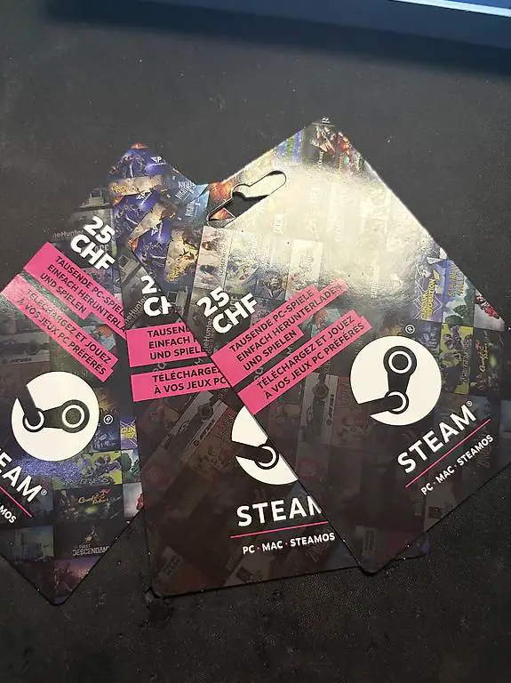 Steam Gutschein 25chf (3x verfügbar)