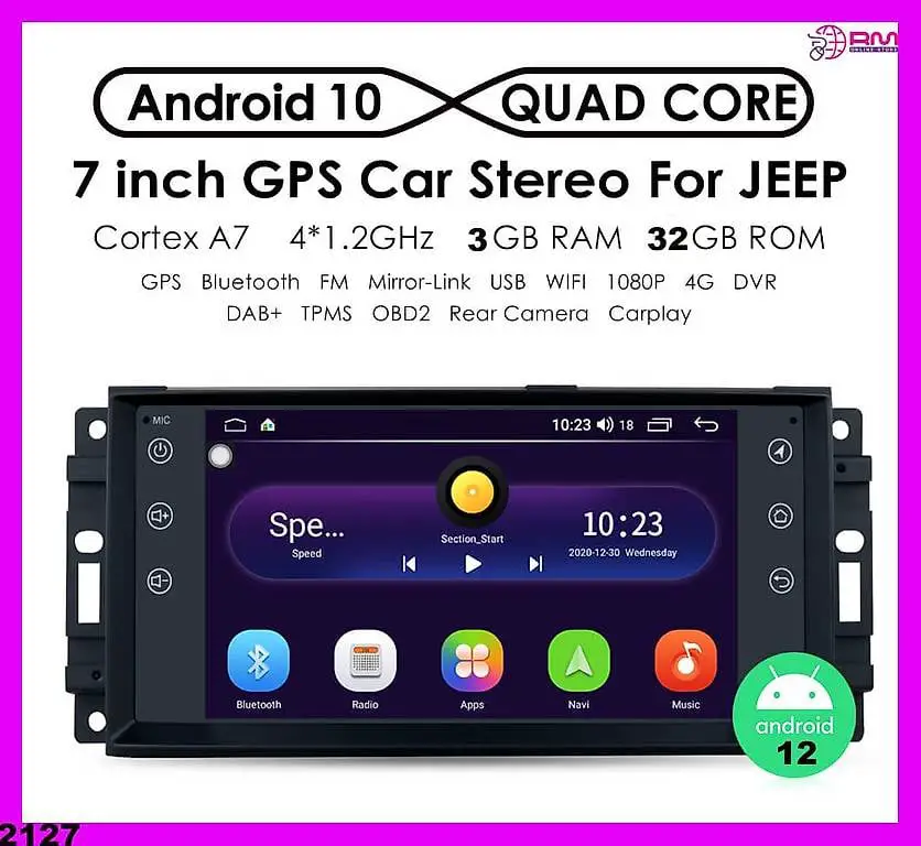Jeep Wrangler Compass Chrysler Android Radio 7 Zoll