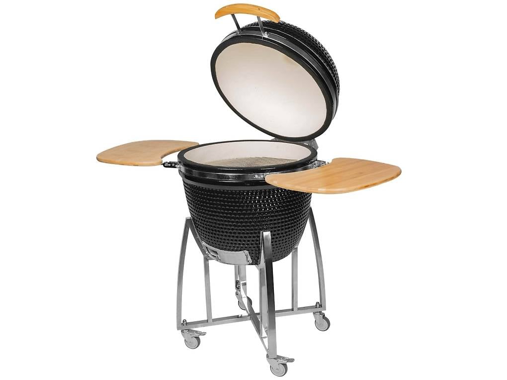 Keramikgrill schwart KAMADO Holzkohle, 52cm Rost