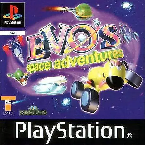 EVO"S Space Adventures PS1 Playstation Videogame RUNECRAFT