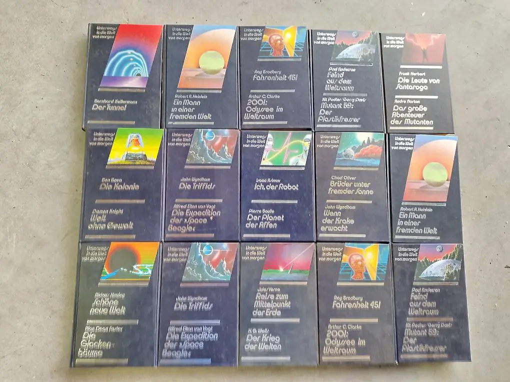 15 Stk Bücher Unterwegs in die Welt von Morgen