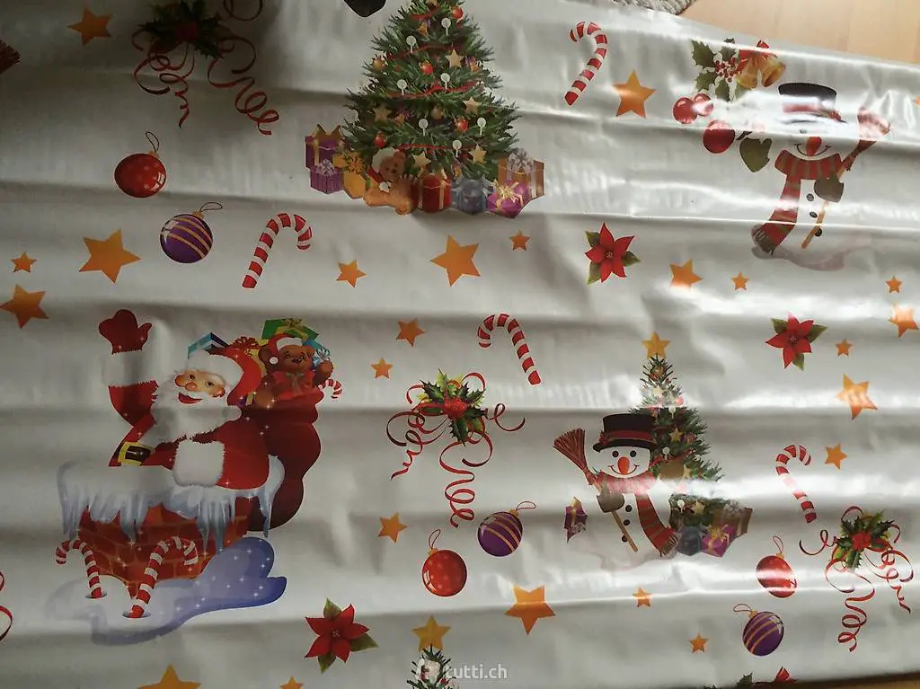 Weihnachtliches Wachstuch