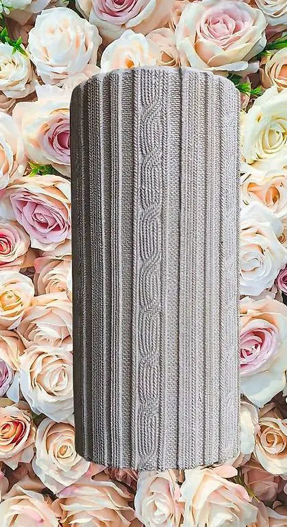 Stilvolle Strickmuster-Kerzenhalter Neu