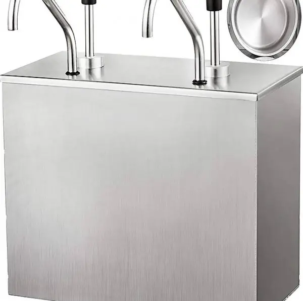  Saucenspender Edelstahl Sossenpumpenspender gewerblich 4L × 2