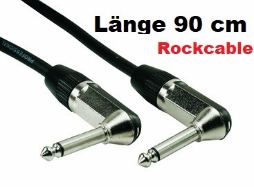Rock Gitarren Kabel 90 cm Abgewinkelt Neu
