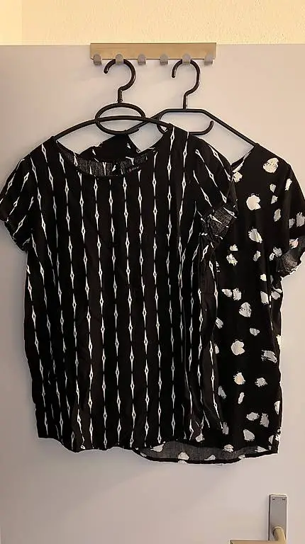 Viskose Bluse XS elegant schwarz