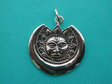 Pendentif Soleil et Lune en Argent 925
