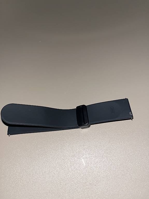 Schwarzes Silikon Uhrenarmband 20mm