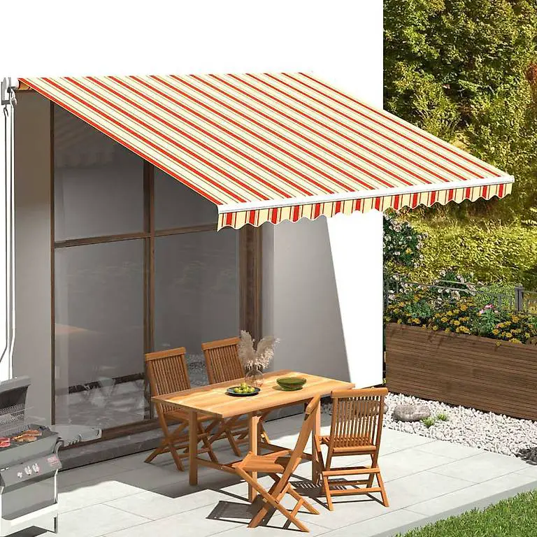 Markisenbespannung Gelb und Orange 4x3 m