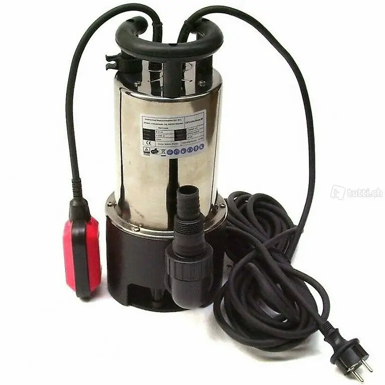  Klarwasserpumpe 1100W Inkl. CH-STECKER