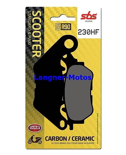 bremsbelag sbs 230 hf yamaha yp ra xmax 125-300, tricity 300