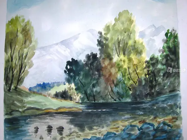 Orig. Aquarell von K. Lingg