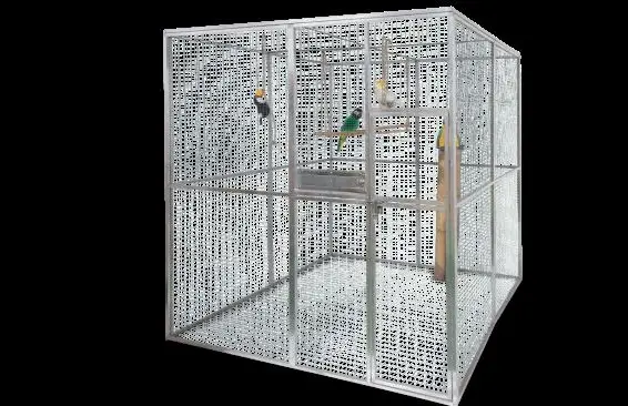 Vogelvoliere / Aluminiumvoliere 205x200cm, Höhe 206cm