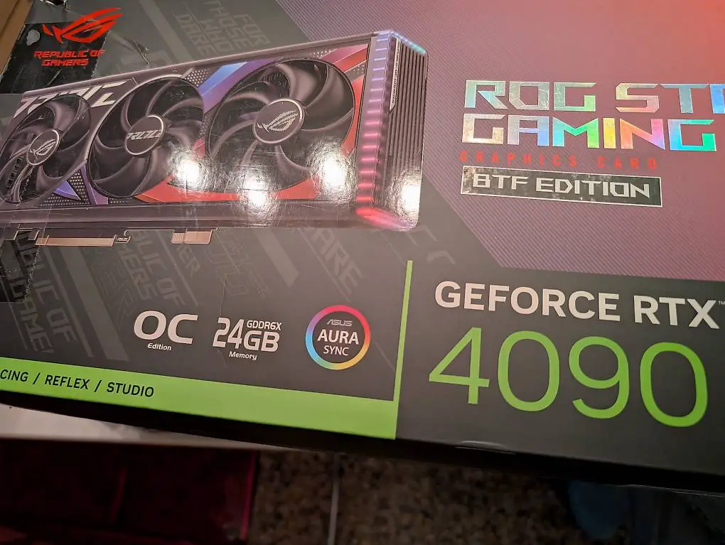 nvidia geforce rtx 4090 rog strix