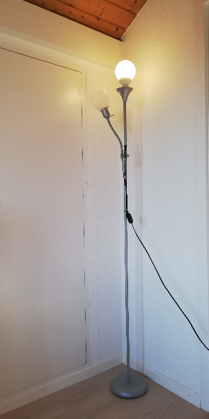 Stehlampe 180 cm (E27+E14)