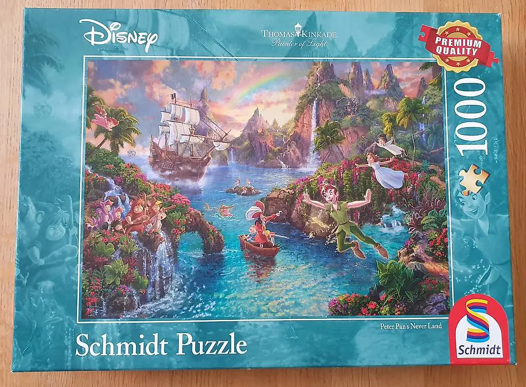 1000er Puzzle Thomas Kinkade "Peter Pan"s Never Land"