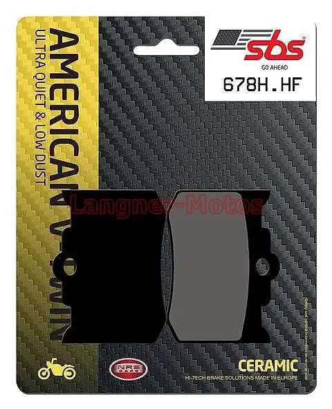 Bremsbelag SBS 678 H.HF Street High Power Ceramic Indian 180