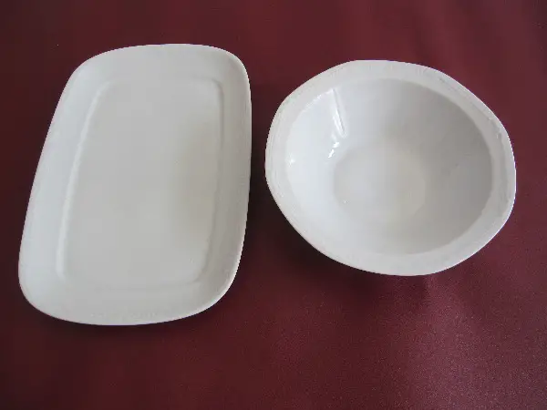 Vintage Servierplatte und Schüssel, Mitterteich Bavaria