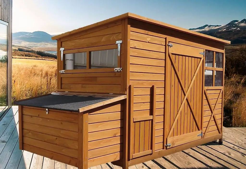 isolierter hühnerstall gänsestall hasenstall wachteln massiv