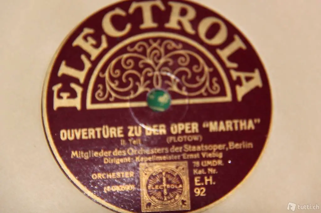 10 Schellackplatten im Original alten Album