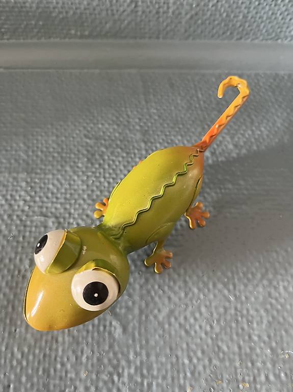 Deko Chamäleon aus Blech