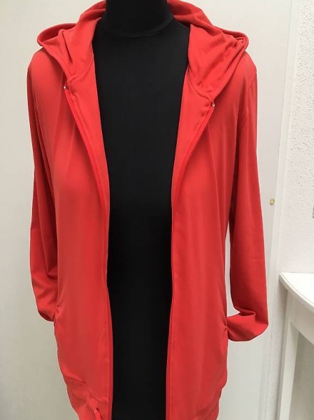 Trainer Jacke Oberteil mit Kapuze rot 36/38