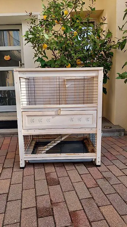 Gabbia x coniglio a 2 pianj
