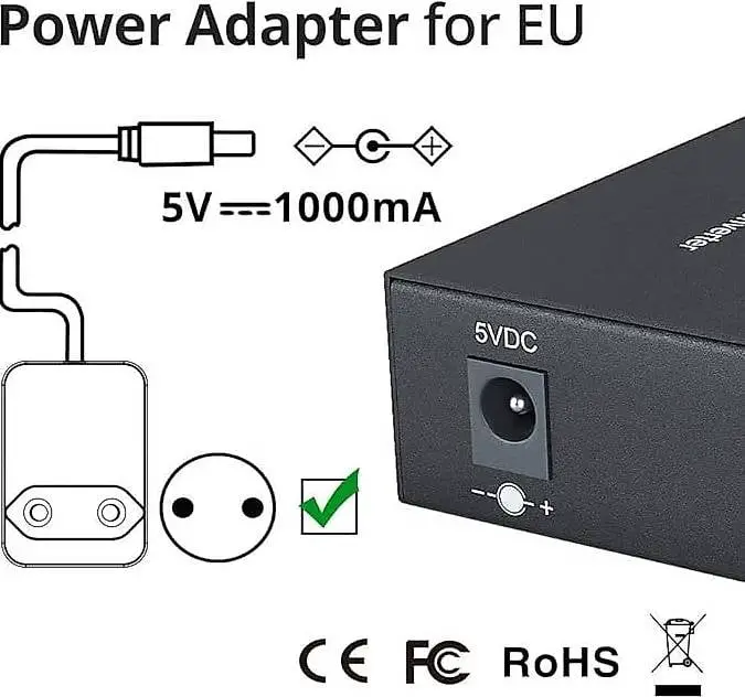 Ethernet Glasfaser-Konverter 30 km