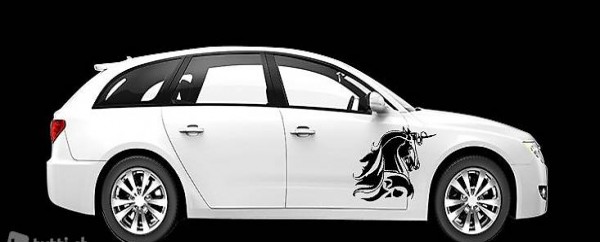  Pferdeaufkleber für Anhäner oder Auto