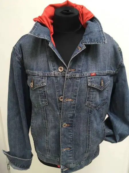 Jeans Jacke blau Damen und Herren Gr. L Mustang 40/42