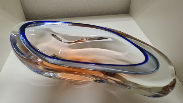 Glasschale Glaskunst 60er