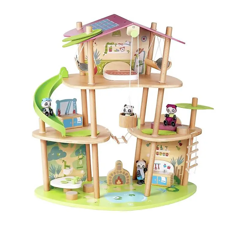 Puppenhaus das Bambushaus der Pandas