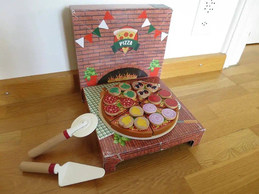 Kinder Holz Pizza Küchen Spielzeug