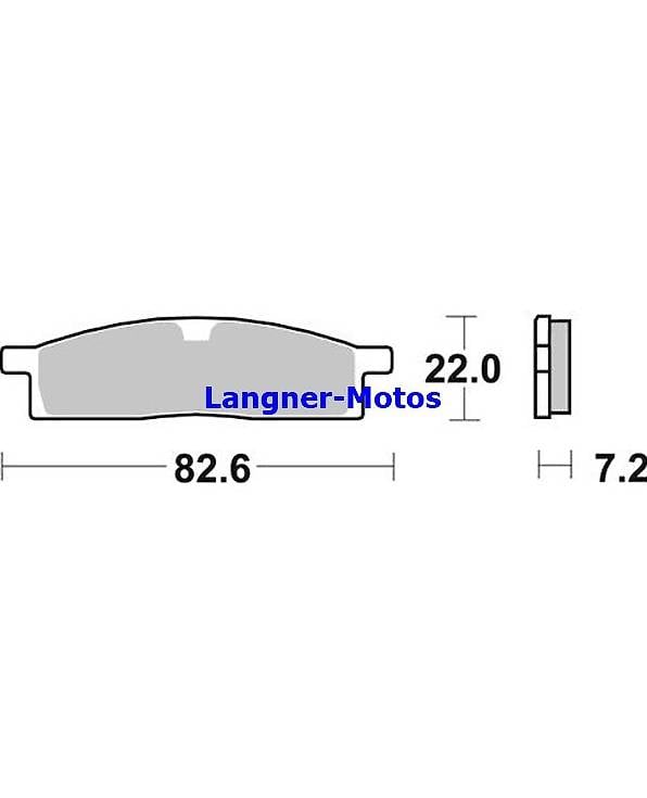 Bremsbelag SBS 136 HF Street Ceramic YAMAHA DT LCD 50 1998*