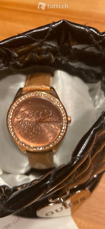 guess uhr (rosa gold) neu - preiswert - gratis porto