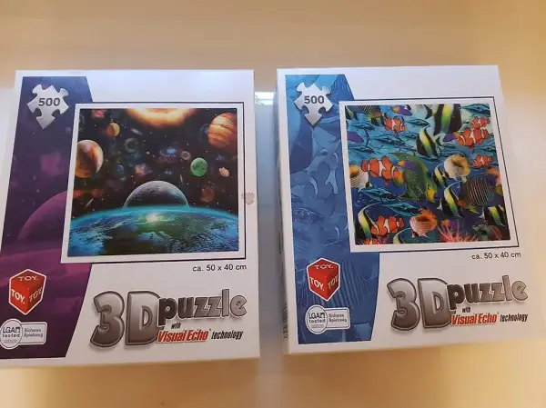 2 Stück 3D Puzzle, je 500 Teile