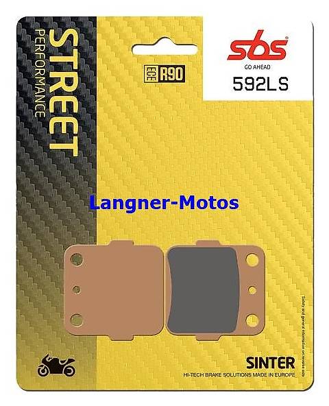 bremsbelag sbs 592 ls honda trx 250-420, yamaha yfm 350-660