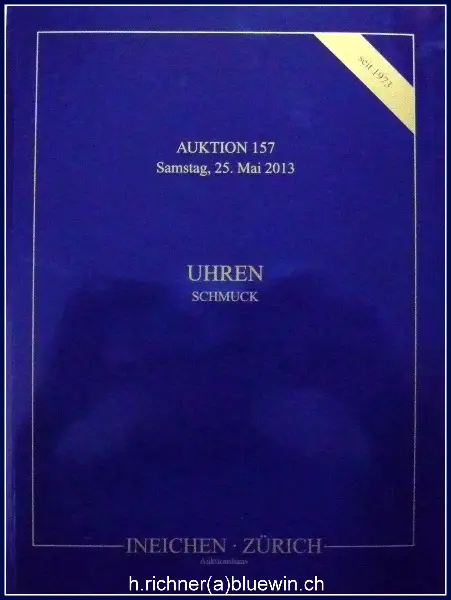  Ineichen, Auktion 157 - Uhren, Schmuck