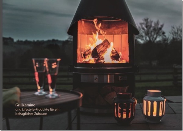 Rollbarer INOX Terrassenkamin / Grillkamin / Taylor Made