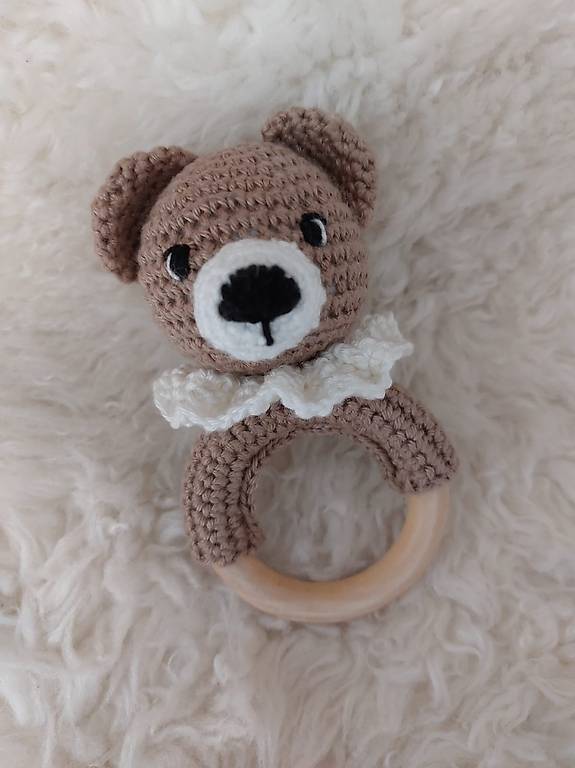 Greifling Bär mit Rassel