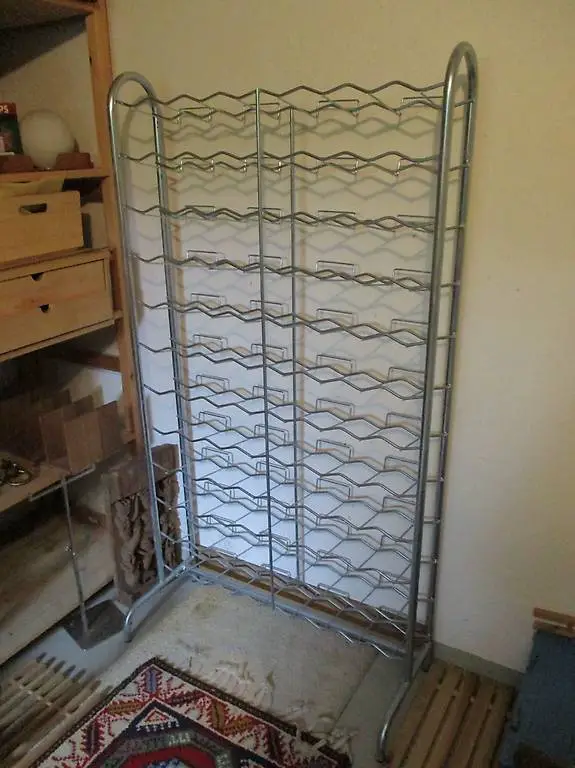 Weinständer Wein Flaschen-Ständer Regal Metall für 96 Fl.