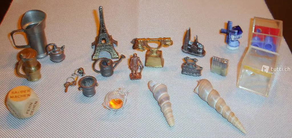 Setzkasten-Souvenirs von div. Reisen