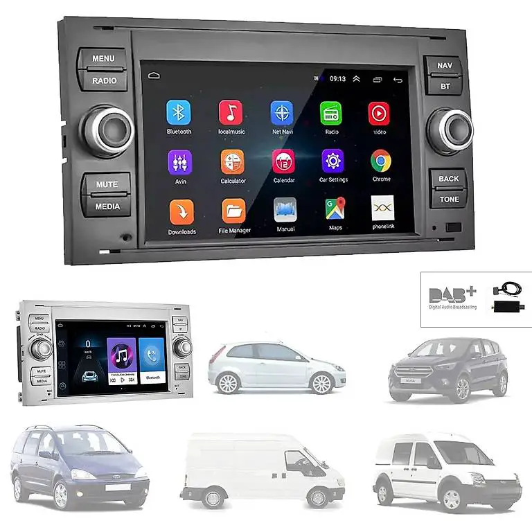 Autoradio Ford Kuga Transit Android GPS Carplay USB DAB+