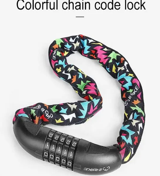  INBIKE Bike Kette Lock 5 Digit Passwort Beruf Fahrrad Schlos