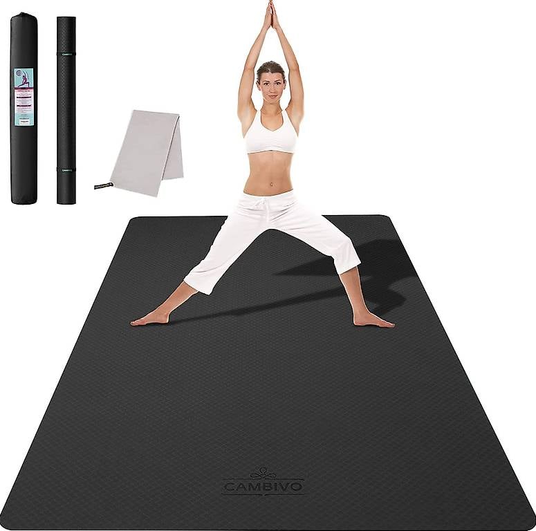Yogamatte XXL, Yoga Matte 183cm x 122cm x 6mm