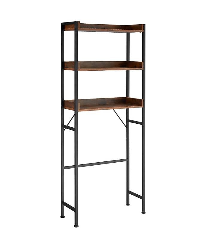 Badezimmerregal Seattle Industrial Holz dunkel