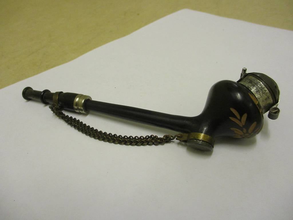 Lindauerli Appenzeller Tabak-Pfeife Birnen-Holz schwarz 1920