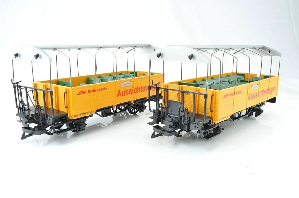 Spur G. 2 Stück LGB RhB Panoramawagen *Selten* Neu