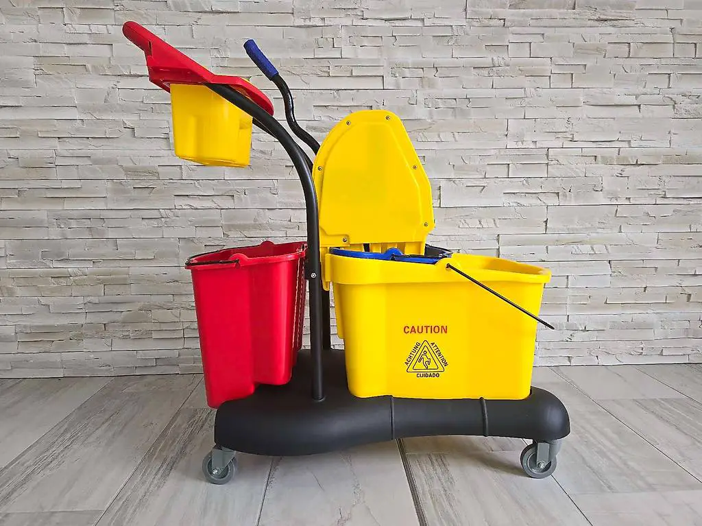 XXL Industrie Reinigungswagen 81 Liter Putzwagen Service